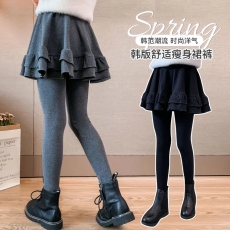 批发女宝宝韩版<b class='q'>裙裤</b>2024春秋新款中大童洋气时髦百搭假两件<b class='q'>打底</b><b class='q'>裙裤</b>潮