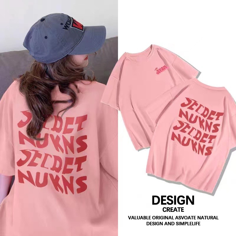 MY15719# 韩国外贸韩版新款夏季短袖T恤女韩版宽松慵懒原宿上衣chi...