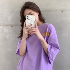 批发韩国外贸韩版新款夏季短袖<b class='q'>T</b><b class='q'>恤</b>女韩版宽松慵懒<b class='q'>原宿</b><b class='q'>上衣</b>chic港