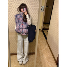 批发大码美式羊羔毛双面穿棉服马甲外套女2025冬季新款复古保暖棉衣潮