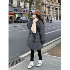 批发立领羽绒棉服女中长款冬装美式新款棉衣加厚面包服棉袄保暖外套