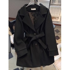 批发韩系夹棉黑色毛呢外套<b class='q'>女</b>中长款秋冬季小个子加厚<b class='q'>风衣</b>短呢子<b class='q'>大</b>衣