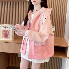 批发官图原版做工风衣外套2026春季新款渐变色上衣开衫拉链外套女特价