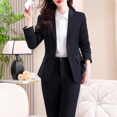 批发经典<b class='q'>套装</b><b class='q'>西装</b>外套长袖<b class='q'>套装</b>女装面试正装服装酒店前台工作服