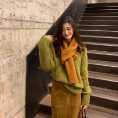 批发冬装搭配一整套大码胖mm<b class='q'>针织</b>毛衣半身裙美拉德复古高级时尚<b class='q'>套装</b>女