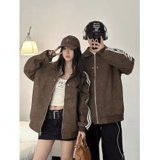 批发原版质量 小众设计感情侣韩版ins超火潮牌皮衣外套女百搭休闲夹克