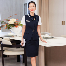 批发职业无袖马甲套装女2025春夏季<b class='q'>新款</b>银行<b class='q'>珠宝</b>店KTV服务员职业工装