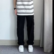 批发秋冬<b class='q'>日系</b>休闲工装裤新款口袋宽松直筒<b class='q'>复古</b>百搭时尚男长裤