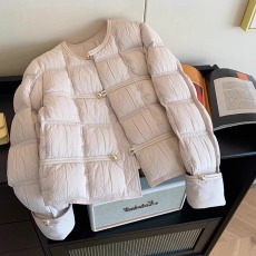 批发小香风轻薄短款羽绒棉服女冬季大码胖mm气质高级流行圆领<b class='q'>棉衣</b>外套