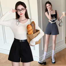批发实拍 西装短裤女2026春夏季高腰显瘦外穿宽松休闲短裤a字阔腿裤