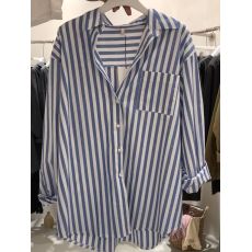 批发2026春夏季薄款森系复古条纹<b class='q'>衬衫</b>外穿女休闲慵懒风新款<b class='q'>衬衣</b>开衫潮