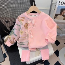 批发女童卫衣套装春装2025新款儿童洋气时髦小童<b class='q'>打底裤</b><b class='q'>宝宝</b>两件套春秋