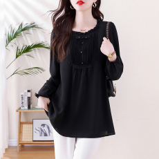 批发2026春季新款胖MM大码女装加肥加大洋气遮肉显瘦百搭减龄上衣小衫