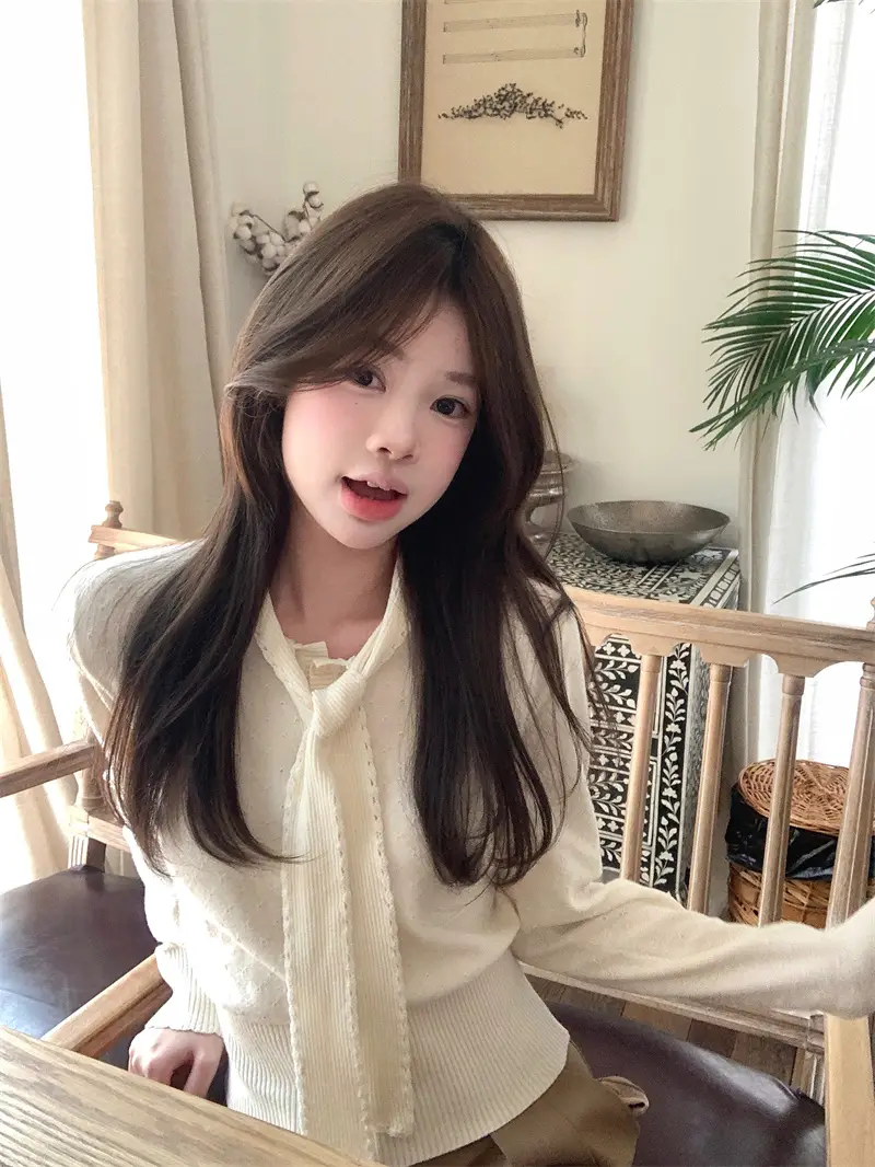 수제 크로셰 디테일 니트 상세 이미지 4
