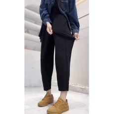 批发大码梨型身材百搭<b class='q'>休闲裤</b><b class='q'>女</b>装春夏高腰垂感阔腿裤胖<b class='q'>MM</b>遮肉显瘦裤子