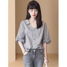 批发衬衣上衣女装衬衫捡漏剪标一线<b class='q'>品牌</b><b class='q'>尾</b><b class='q'>货</b>撤柜专柜夏季外贸出口高端