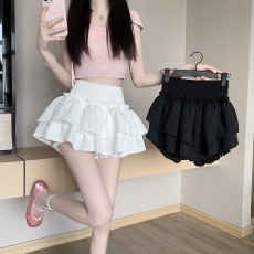 批发原版做法~芭蕾风<b class='q'>半身</b>裙夏季高腰设计感甜辣蛋糕蓬蓬<b class='q'>短裙</b>
