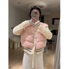 批发白鸭绒外套潮冬季时尚小个子羽绒服女<b class='q'>甜美</b>设计感针织拼接撞色高领