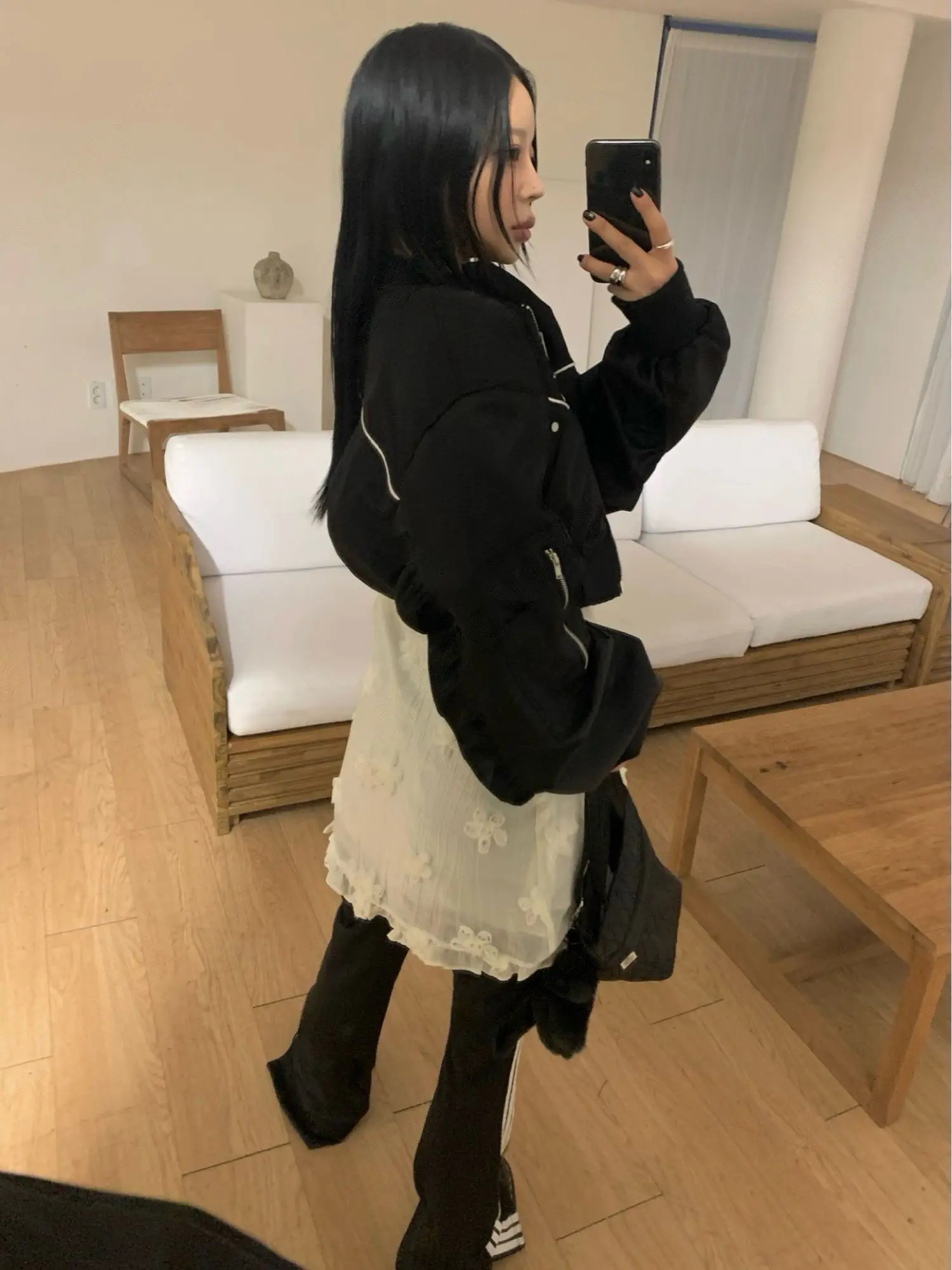 플라워 블라우스 하프 스커트 원피스 상세 이미지 3