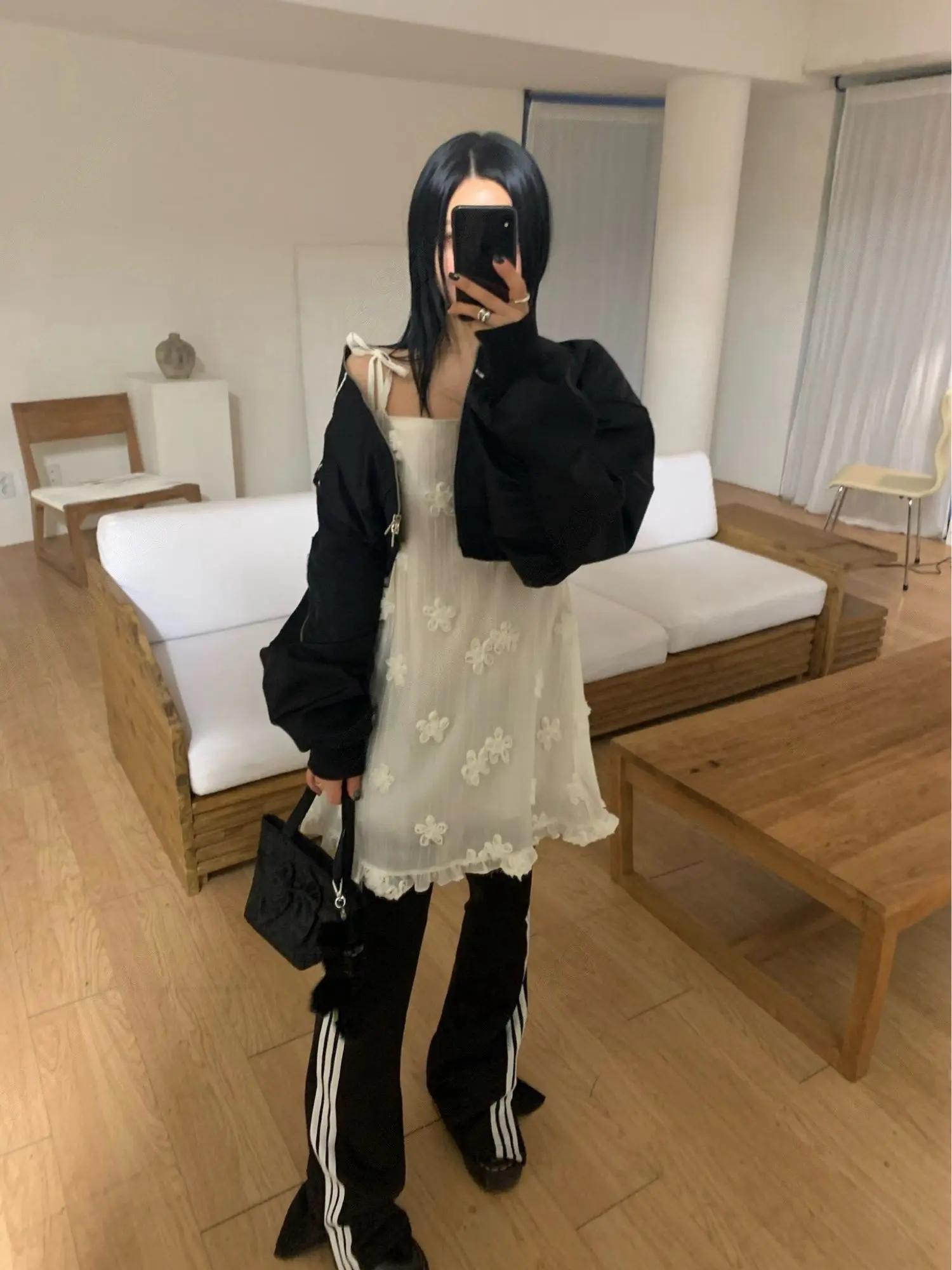 플라워 블라우스 하프 스커트 원피스 상세 이미지 5
