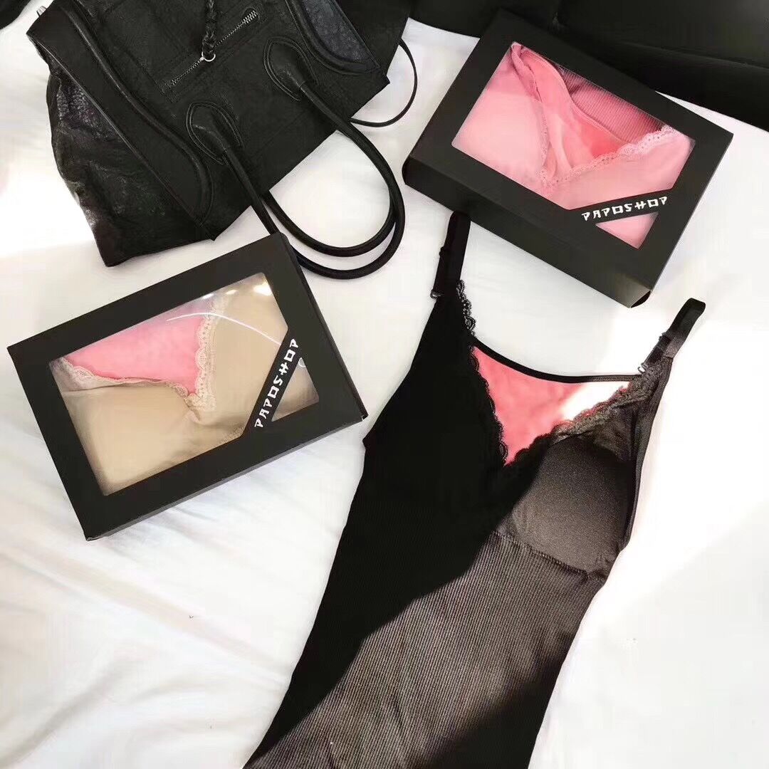 일본 대 우유 캐미솔 털이 있는 보온 몸매 가꾸기 속옷 슬립 레이스 측 파대 가슴 패드 속옷 여성