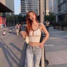 批发网红复古心机吊带背心韩版美背无钢圈性感裹胸可外穿