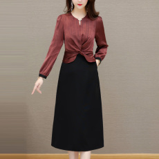 批发真丝<b class='q'>连衣裙</b>女2025新款春夏高端桑蚕丝国际大品牌洋气中年妈妈裙子