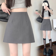 批发实拍 2025春夏新款韩版半身裙女短裙高腰a字裙百搭防走光包臀裙