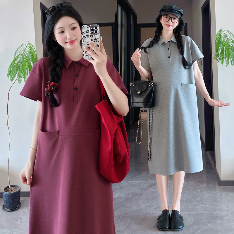 RY6686# 新品！孕妇夏季韩版百搭减龄感宽松大码显瘦连衣裙