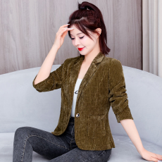 批发实拍新款春季休闲时尚西装外套小香风短款上衣气质高级小个子女装