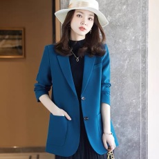 批发蓝色西装外套女春2026新款御姐风韩版休闲宽松<b class='q'>女士</b><b class='q'>小</b><b class='q'>西服</b>上衣春秋