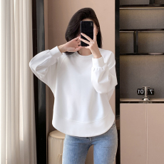 批发大码女装长袖卫衣圆领2026春季新款时尚胖女孩宽松洋气减龄上衣女