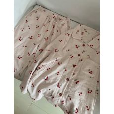 批发黛琳芬棉纱长袖女士睡衣套装<b class='q'>春秋</b>薄款开衫全棉家居服外出115