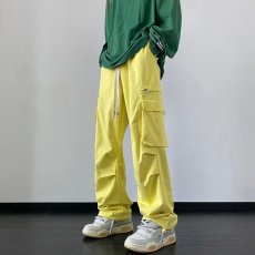 批发美式vibe风复古多口袋工装裤男潮流春秋高街<b class='q'>嘻哈</b>宽松直筒休闲长裤