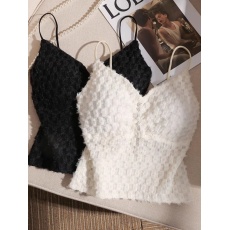 批发天猫抖音质量法式别致吊带背心内搭带胸垫设计感辣妹<b class='q'>打底</b>抹胸<b class='q'>上衣</b>