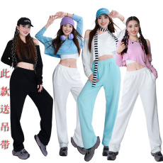 批发实拍 2025爵士舞露脐显瘦宽松减龄演出服体操服<b class='q'>街舞</b>超酷套装