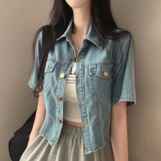 批发已出货 chci时尚单排扣休闲<b class='q'>牛仔</b><b class='q'>外套</b>