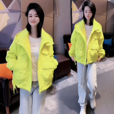 批发官图  韩版连帽<b class='q'>外套</b>女2026秋季新款小个子宽松休闲<b class='q'>百搭</b>工装上衣潮