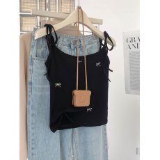 批发百合 已出货 罗纹 美式蝴蝶结绑带修身美背<b class='q'>通勤</b>上衣