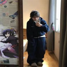 批发华棉复合  2025秋季新款卫衣运动套装<b class='q'>大码</b><b class='q'>女装</b>气质时尚宽松两件套
