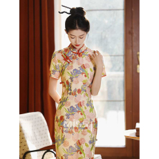 批发老<b class='q'>上海</b>绝美订婚<b class='q'>旗袍</b>礼服新中式年轻款2025新款高端日常可穿