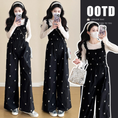 批发<b class='q'>孕妇装</b>2026新款春夏时尚洋气显瘦打底衫+背带裤<b class='q'>孕妇</b><b class='q'>两件套</b>套装