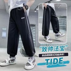 批发<b class='q'>童装</b><b class='q'>男</b>童夏装裤子防蚊裤夏季新款儿童薄款中大童纯棉运动裤夏款潮