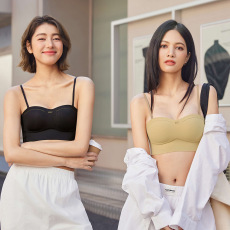 批发半杯抹胸AB杯无钢圈小胸聚拢调整型内衣女侧收副乳