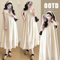 批发实拍现  孕妇装夏季新款气质孕妈仙气<b class='q'>连衣裙</b> 时尚减龄显瘦长裙