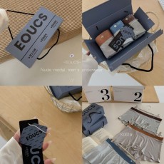 批发EOUCS高品质K061超裸感80支<b class='q'>莫代尔</b>棉男士<b class='q'>内裤</b>无痕四角平角3条一盒