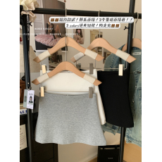 批发实拍实价 辣妹风半身裙女高腰a字超短裙小个子防走光包臀卫裙