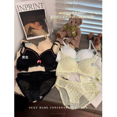 批发实拍实价<b class='q'>日系</b>蕾丝萝莉风内衣女小胸聚拢性感透气<b class='q'>文胸</b><b class='q'>套装</b>