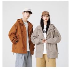 批发情侣户外工装防风宽松夹克外套