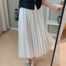 批发孕妇百褶<b class='q'>半身裙</b>夏季薄款2025新款托腹高腰雪纺<b class='q'>裙</b>子中长款A<b class='q'>字</b><b class='q'>裙</b>